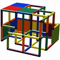 Move and Stic play & climbing tower LUNA - play corner Luna - multicolor
