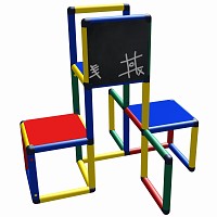 Moveandstic Motoriktrainer Lea - with board - functional panel multi colored