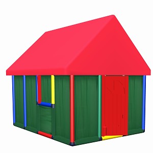 Moveandstic Playhouse Family 165x144x152cm