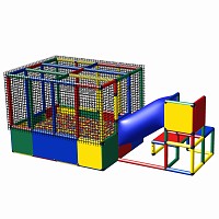 Moveandstic LILLYANA ball pool with climbing platform and crawling tube 1