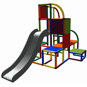 Moveandstic - climbing tower Helge multi-colored 7 colors