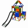 Moveandstic Lisa-large tower with slide orange-blue-apple green