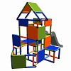 Moveandstic Lisa-large tower with slide orange-blue-apple green 1