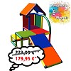 Moveandstic Mila - my little house with slope multi colored 