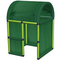 Move and stic play house Max - green with fabric inserts 