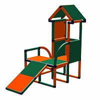 Moveandstic Levi toddlers play house with slope 