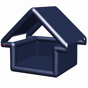 Move and Stic - Birdhouse titanium gray