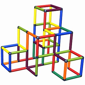 Move and Stic - climbing pyramid ZOE Multicolor