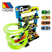 Molto parking garage with 4 play levels and 4 cars 1