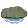 Wasser und Sandmuschel pastell blau mit Sternen-im Gebrauch Sand & and water shell BLUE incl. sandpit cover 1