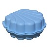 Wasser und Sandmuschel pastell grün mit Sternen-zugeklappter Zustand Sand & and water mussel 2-part. BLUE 1