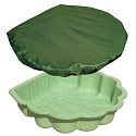 Sand & and water shell green incl. sandpit cover
