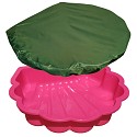 Sand & and water shell PINK incl. sandpit cover