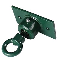 Swing hook with loop rotatable - green