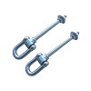 Loggyland set of 2 galvanized steel hooks for swings with bolt length 160mm 