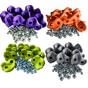 40er set climbing stones grey, orange, apple green, purple
