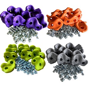 40er set climbing stones grey, orange, apple green, purple