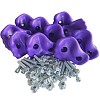Set of 10 climbing stones purple boulder wall, climbing holds