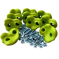 Set of 10 climbing grabs apple green climbing wall, climbing grabs 