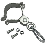 Swing hook swing clamp safety hook for opening Ø 90 mm for beams 9cm
