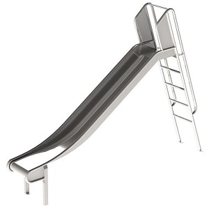 Stainless steel slide with ladder 1 m high slide ladder slide