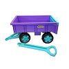 Handcart/trailer – flexible use as a handcart or trailer purple/turquoise