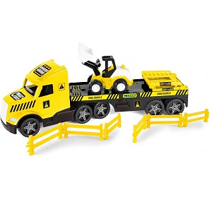 Wader Magic Truck Technic tow truck with bulldozer