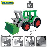 XXL Gigant tractor 60 cm tractor with front loader excavator arm seating digger 100kg Wader