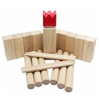 Kubb Game Throwing Game Lawn Chess Game Toy Outdoor Chess Wood 