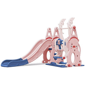 XL-toddler's combination with swing and slide - pink