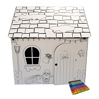 Painting house Christmas cardboard house playhouse to paint