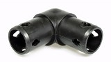 Moveandstic 2 way elbow connector 90°, black