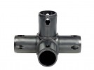 Moveandstic 4 way connector, black